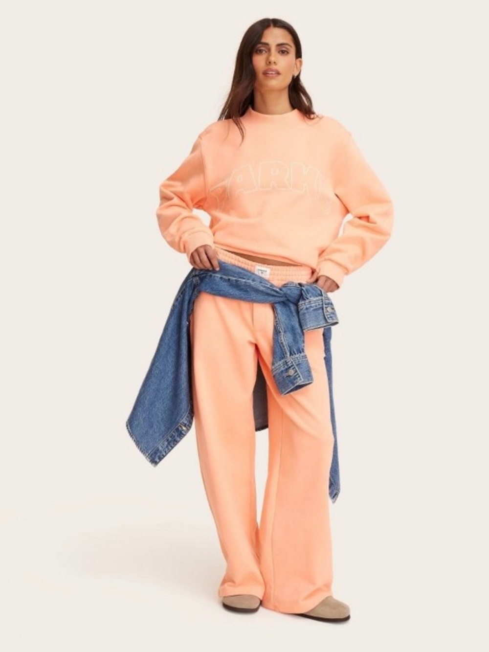 Parke x Target | Women's Mockneck Pullover Sweatshirt | Peach Orange L/XL NWT! - Picture 13 of 13